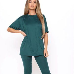 Fashion Nova Follow The Leader Legging Set - Hunter Size XL